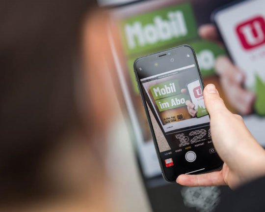 TNW Mobilitätsangebot auf einem Smartphone